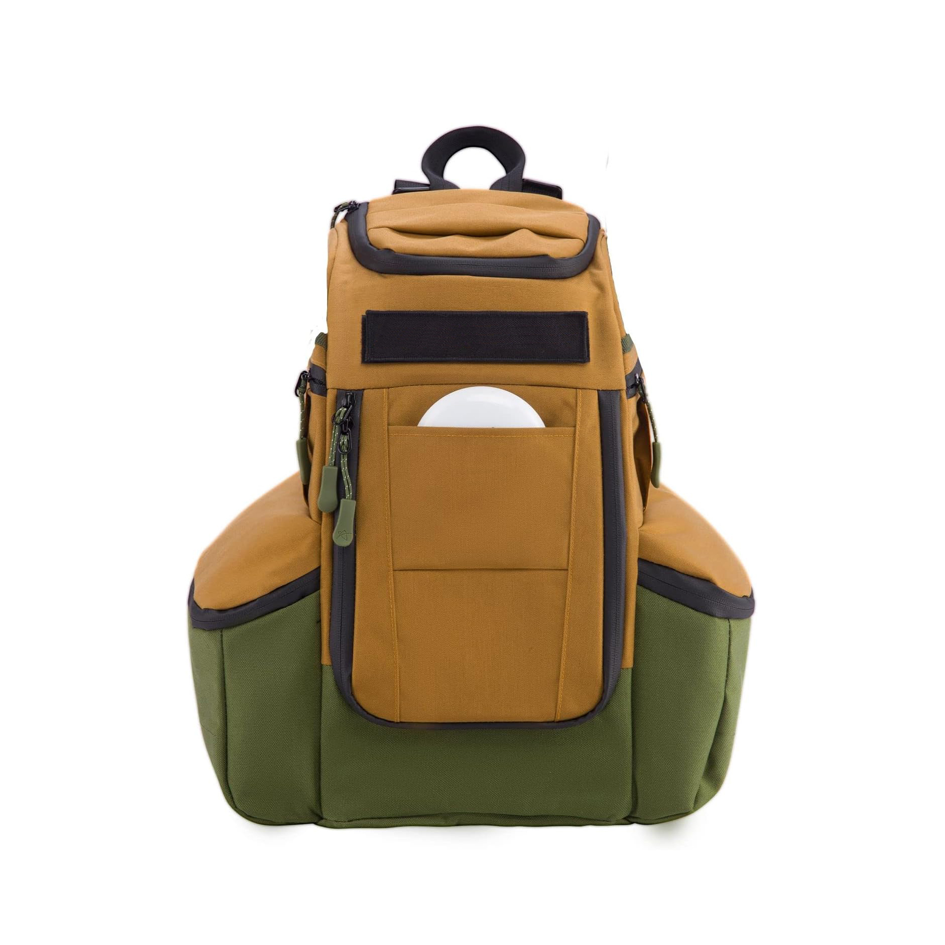 DISC APEX DISC MARCHPACK | Mochila de golf de disco | Almacene hasta 20+ discos | Bolsillo de refrigerador aislado | Bolsas de golf de disco con manga paraguas | Bolsas de seguridad para billeteras o teclas Material de nylon Cordura