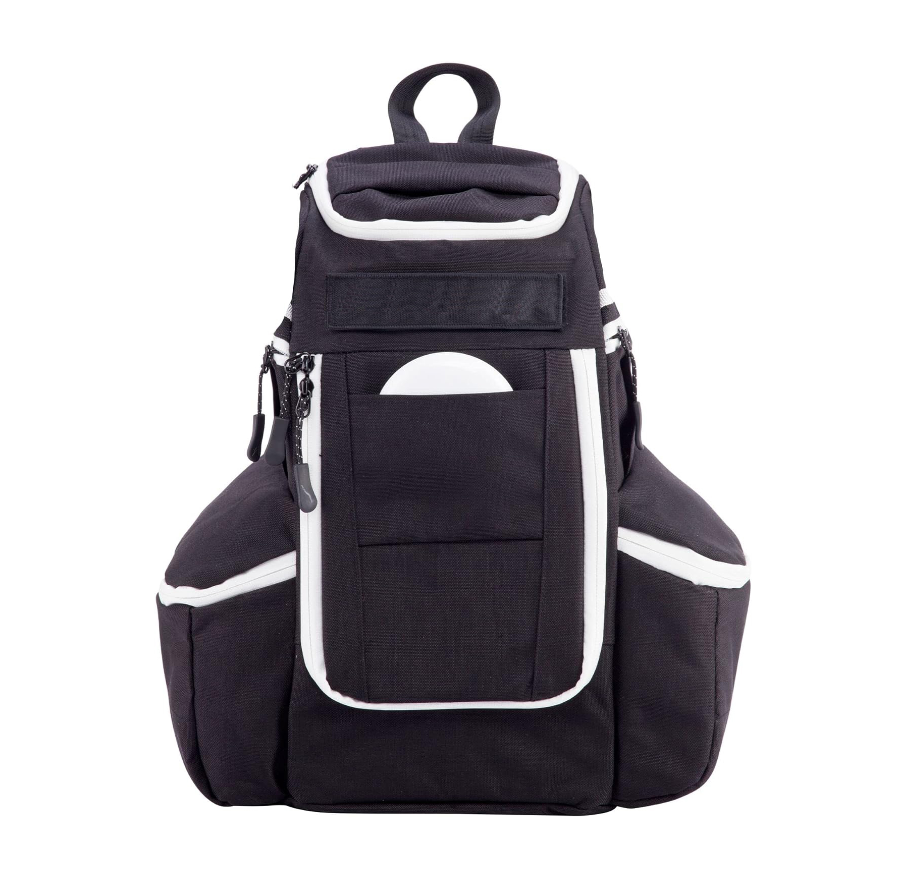 DISC APEX DISC MARCHPACK | Mochila de golf de disco | Almacene hasta 20+ discos | Bolsillo de refrigerador aislado | Bolsas de golf de disco con manga paraguas | Bolsas de seguridad para billeteras o teclas Material de nylon Cordura