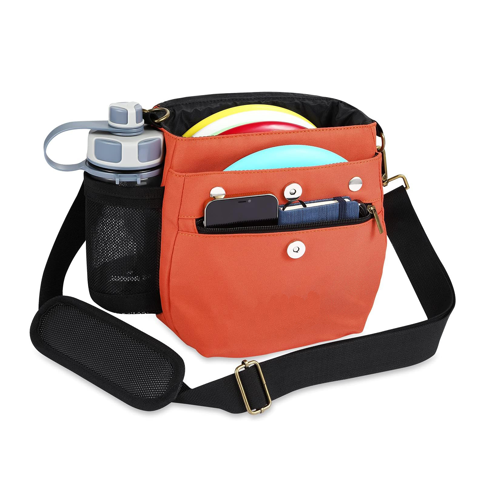 DISC APEX DISC MARCHPACK | Mochila de golf de disco | Almacene hasta 8+ discos | Bolsillo de refrigerador aislado | Bolsas de golf de disco con manga paraguas | Bolsas de seguridad para billeteras o teclas Material de nylon Cordura