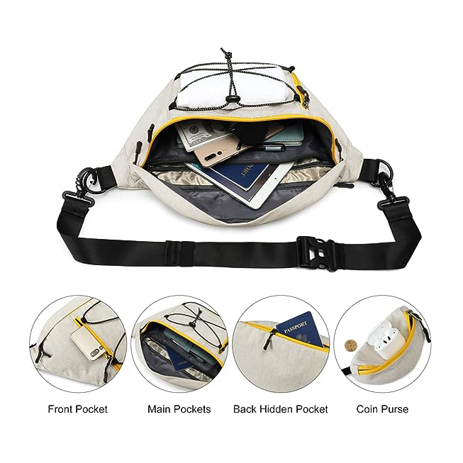  Colorido Sport al aire libre Correr bolsas de cintura para bicicletas Logotipo personalizado Hombres simples Mujeres Mujeres de cintura informal Fanny Pack