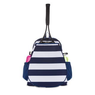 Mochila de tenis. Contiene correas acolchadas y ajustables dos bolsillos de botella de agua exterior