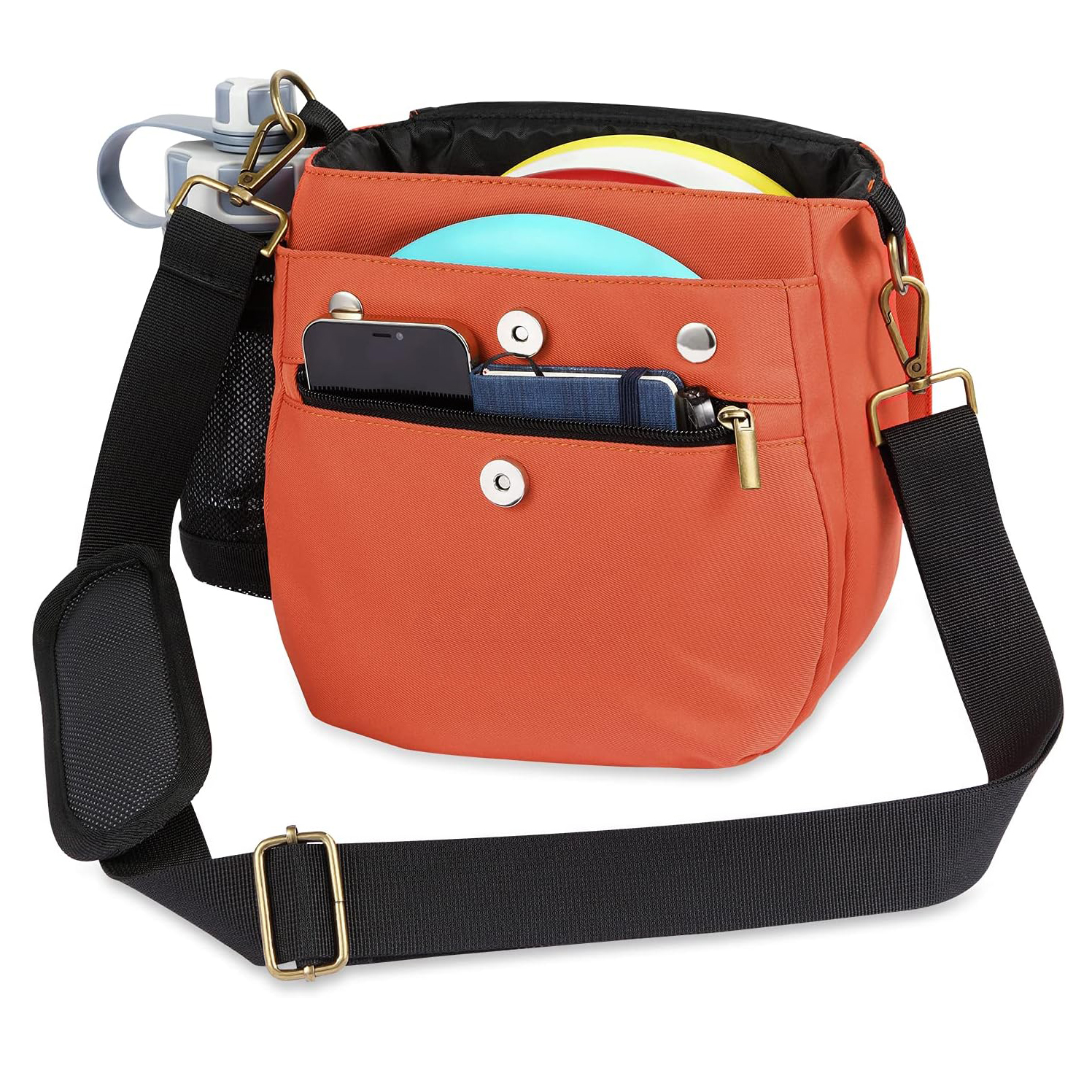 DISC APEX DISC MARCHPACK | Mochila de golf de disco | Almacene hasta 8+ discos | Bolsillo de refrigerador aislado | Bolsas de golf de disco con manga paraguas | Bolsas de seguridad para billeteras o teclas Material de nylon Cordura