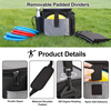  Bolsa de golf de disco, bolsa de arranque de golf de disco con divisores acolchados extraíbles, ligero y resistente al agua se adapta a hasta más de 13 discos, ideal para principiantes de deportes de golf de disco.