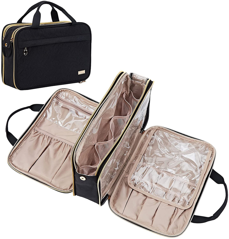 Bolsa Cosmatic resistente al agua para maquillaje, bolsa de cosméticos, organizador de artículos de tocador de viaje, bolsa plegable