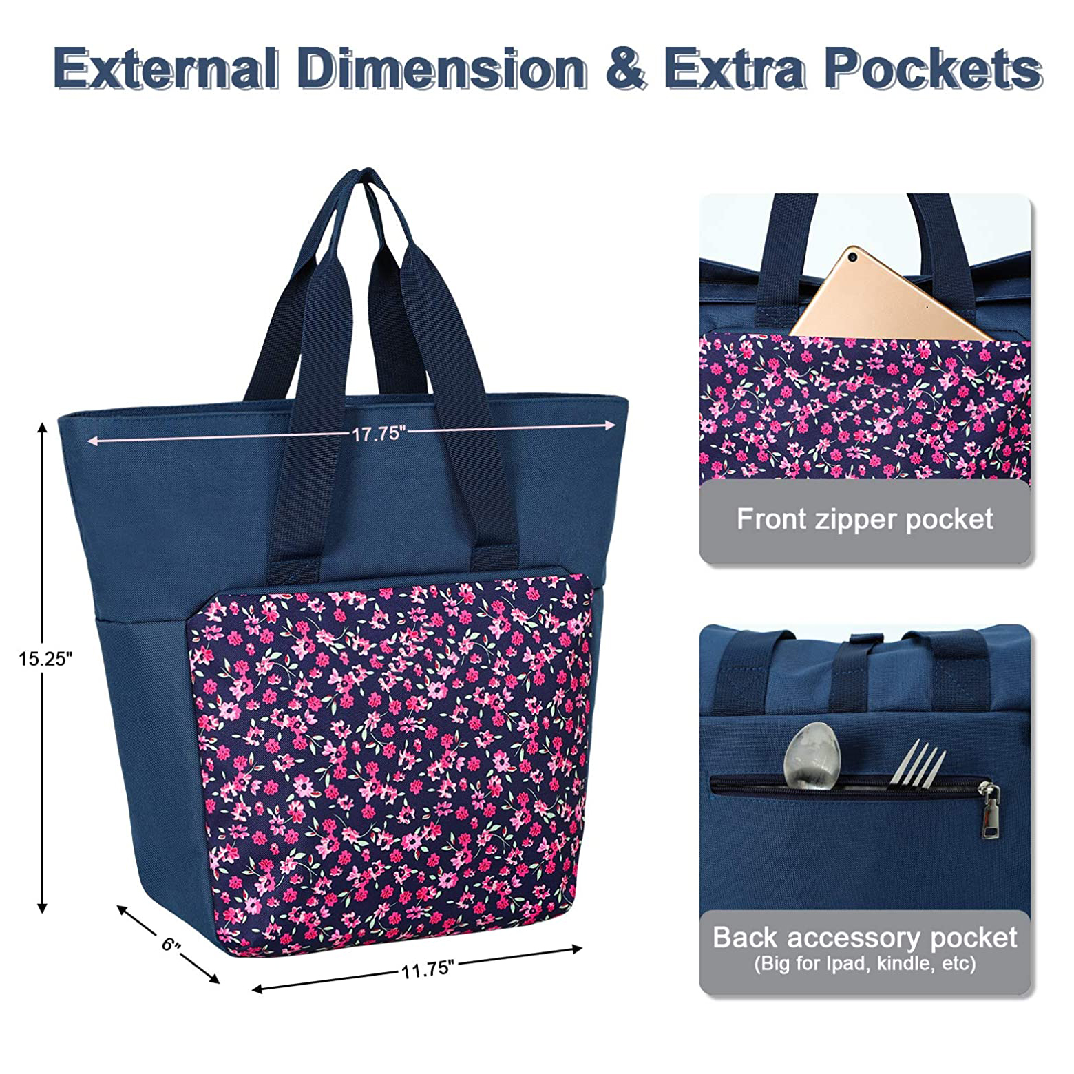 Bolsa portátil Bolsa de picnic Refrigerador Mochila Bolsas enfriadoras de alimentos Bolsa de nevera Suministros isotérmicos para acampar Almuerzo térmico Bolsa térmica aislada para alimentos Bolsa enfriadora para exteriores