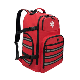 Bolsa de mochila de primer respondedor vacío vacío, transportista de primeros auxilios de trauma EMT para paramédicos y kit de suministros médicos de emergencia, liviano y duradero (mochila)