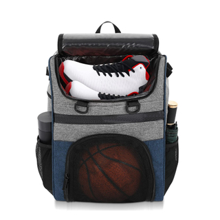 Mochila de baloncesto GYM para hombre, bolsa de fútbol con compartimento para pelotas y compartimento para zapatos para baloncesto, fútbol, ​​entrenamiento de voleibol