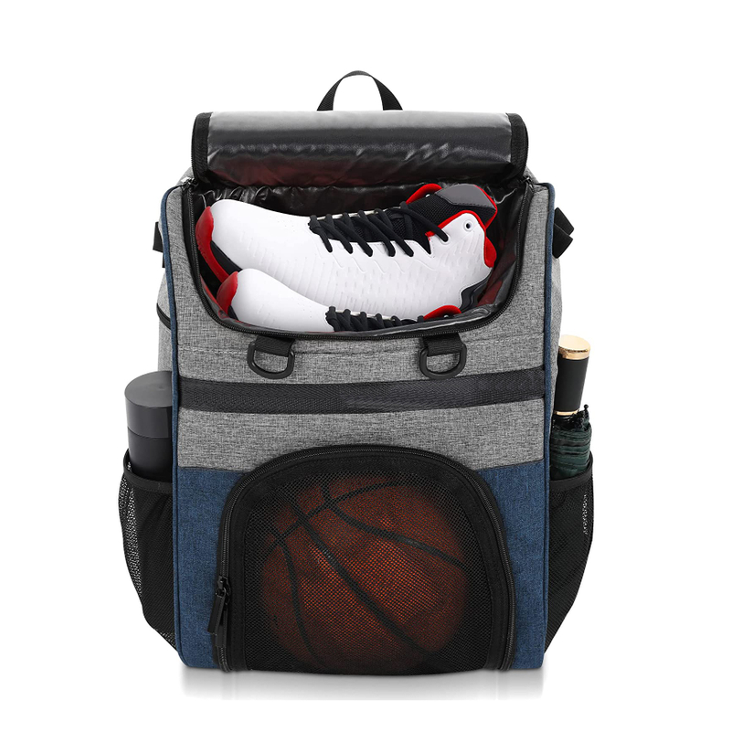 Mochila de baloncesto GYM para hombre, bolsa de fútbol con compartimento para pelotas y compartimento para zapatos para baloncesto, fútbol, ​​entrenamiento de voleibol