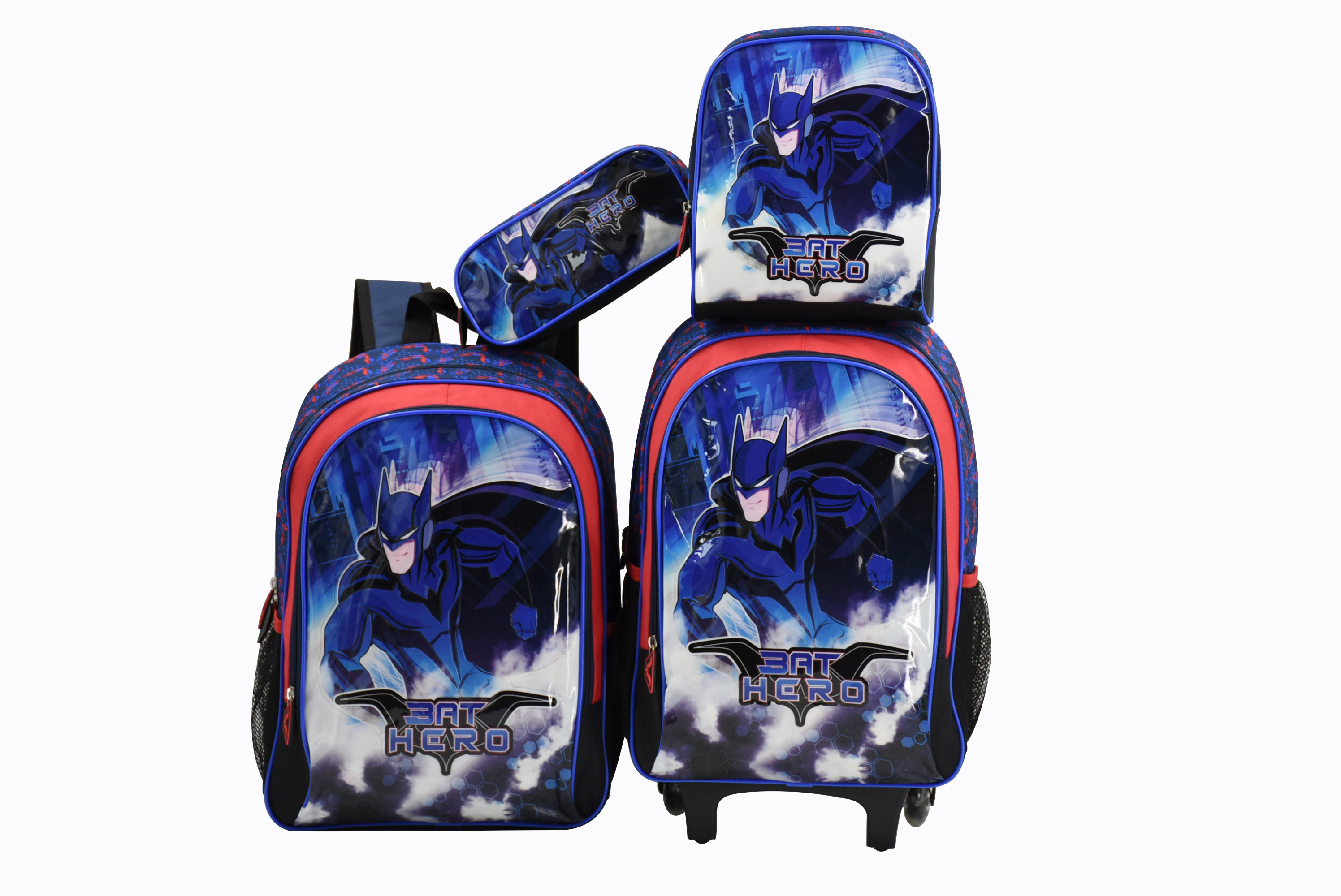 Nueva mochila de dibujos animados para niños lindos, mochila escolar para niños de jardín de infantes, mochila escolar de Batman