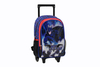 Mochila con ruedas de alta capacidad para niños de la escuela Batmen de dibujos animados con ruedas
