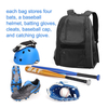 Mochila de béisbol de gimnasio para hombres bolsas de fútbol con ballcompartment y compartimento de zapatos para béisbol, fútbol, ​​entrenamiento de voleibol