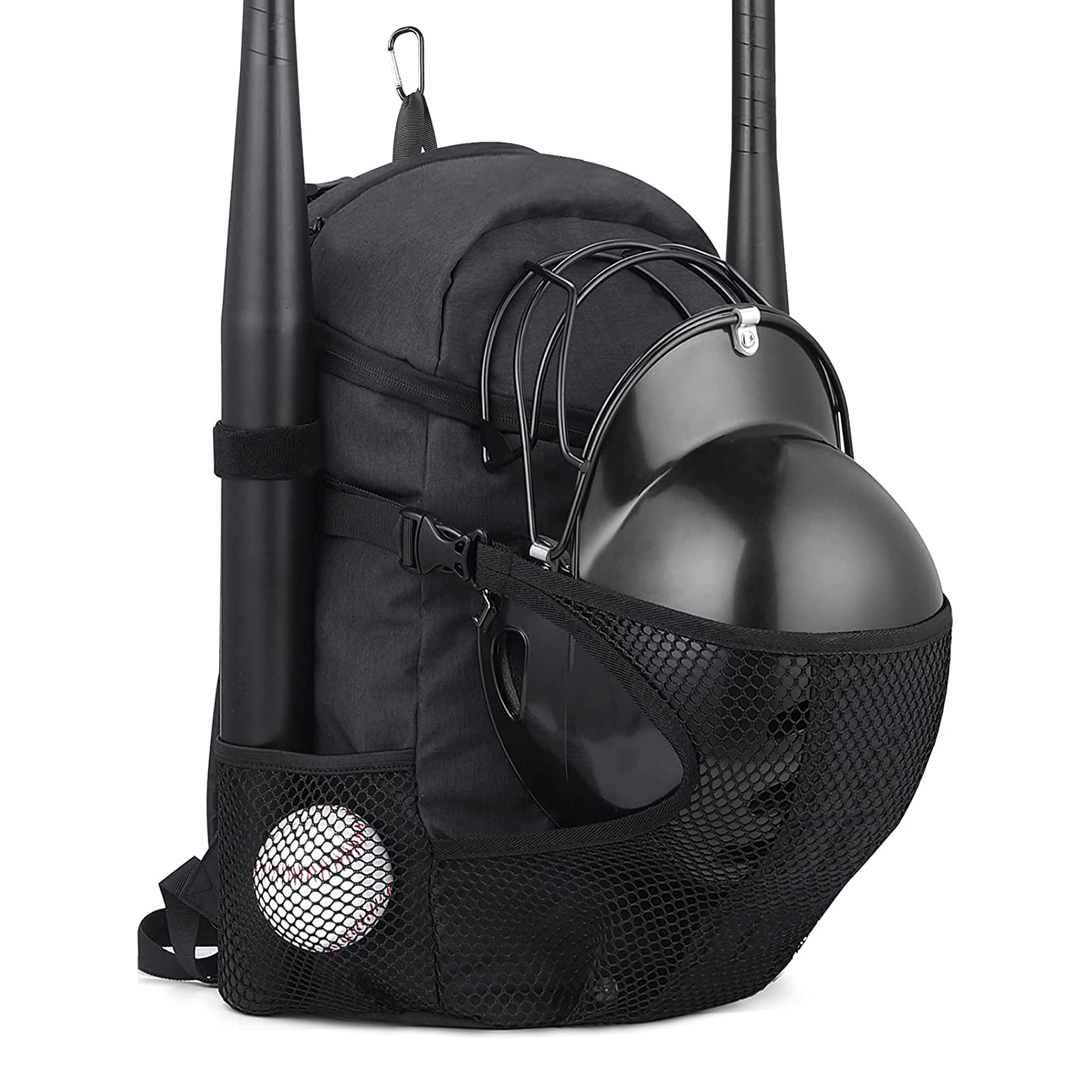 Mochila de béisbol de gimnasio para hombres bolsas de fútbol con ballcompartment y compartimento de zapatos para béisbol, fútbol, ​​entrenamiento de voleibol Basepall bols