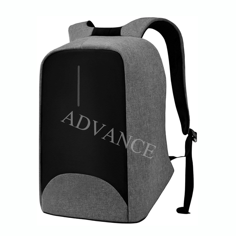 Mochila antirrobo de negocios de viaje USB Charginig Deporte al aire libre y ocio Mochila negra Mochila para computadora portátil