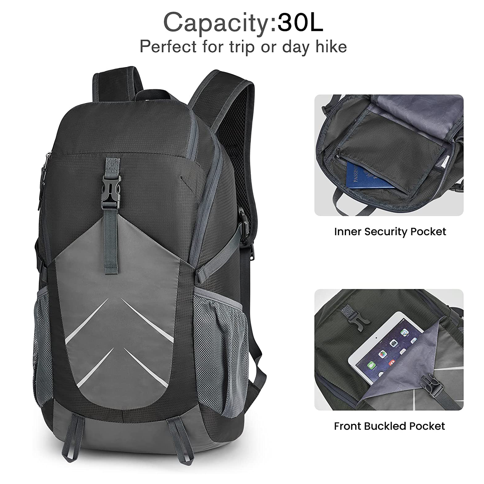 Mochila para el deporte al aire libre de fábrica multifuncional al aire libre mochilas livianas para acampar mochila