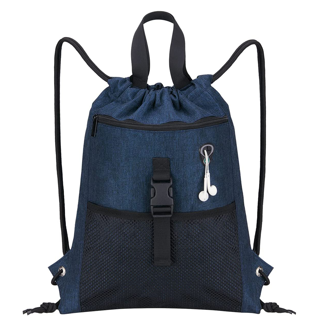 Bolsa de mochila con cordón con bolsas Saco deportivo con mango de mochila con cordón Viajes para hombres Mujeres