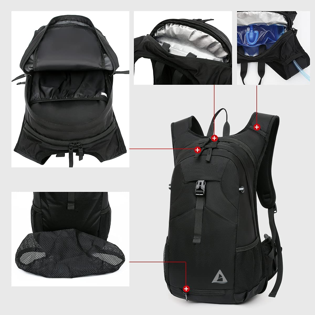 2021 Bolsa para montar en bicicleta al aire libre Senderismo Deporte Hombres Ciclismo Paquete para correr Mochila de hidratación resistente Mochila de hidratación Bolsa