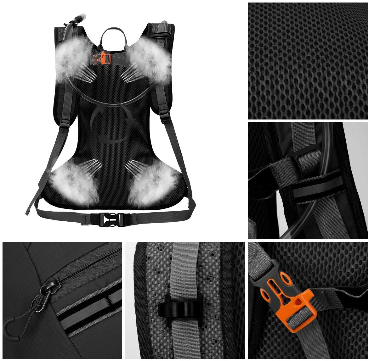 2021 Bolsa para montar en bicicleta al aire libre Senderismo Deporte Hombres Ciclismo Paquete para correr Mochila de hidratación resistente Mochila de hidratación Bolsa