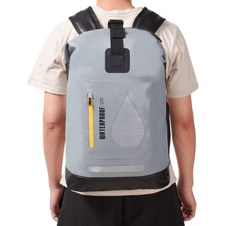 2024 suministro una mochila impermeable de bolsa seca para hombres y mujeres, 25L, mediano/grande, enrollable, para navegar, kayak, buceo, caminata, motocicleta +bolsillos flotantes, livianos y de botella de agua