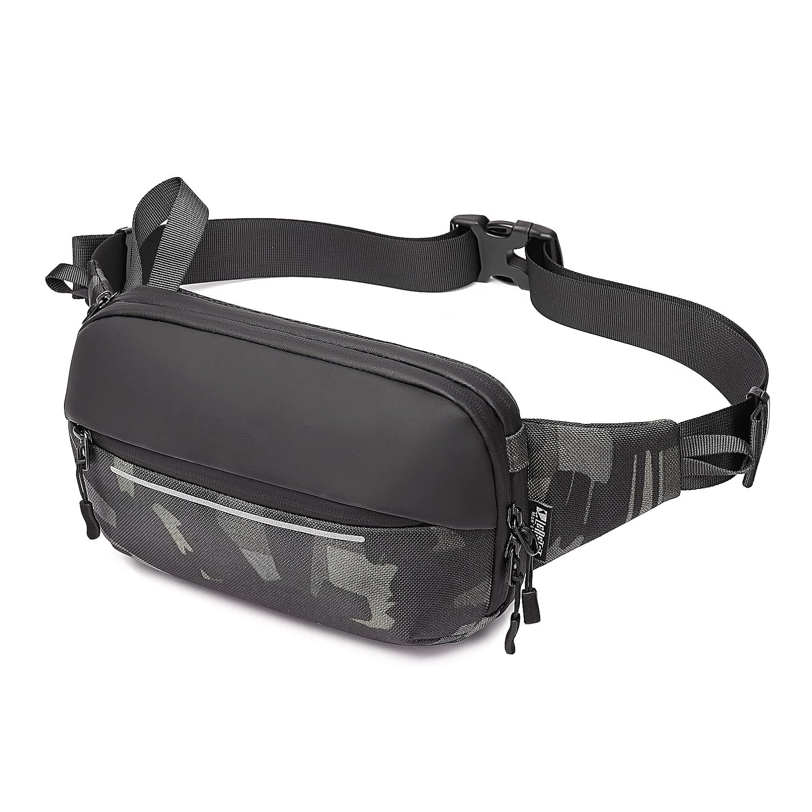 Pack Fanny Pack Impermeable Bag Pack Men Mujeres Bum Bum Bum con soporte de botella de agua Correa ajustable Adecuado para el entrenamiento al aire libre Traking Cycling Bolsa Bolsa