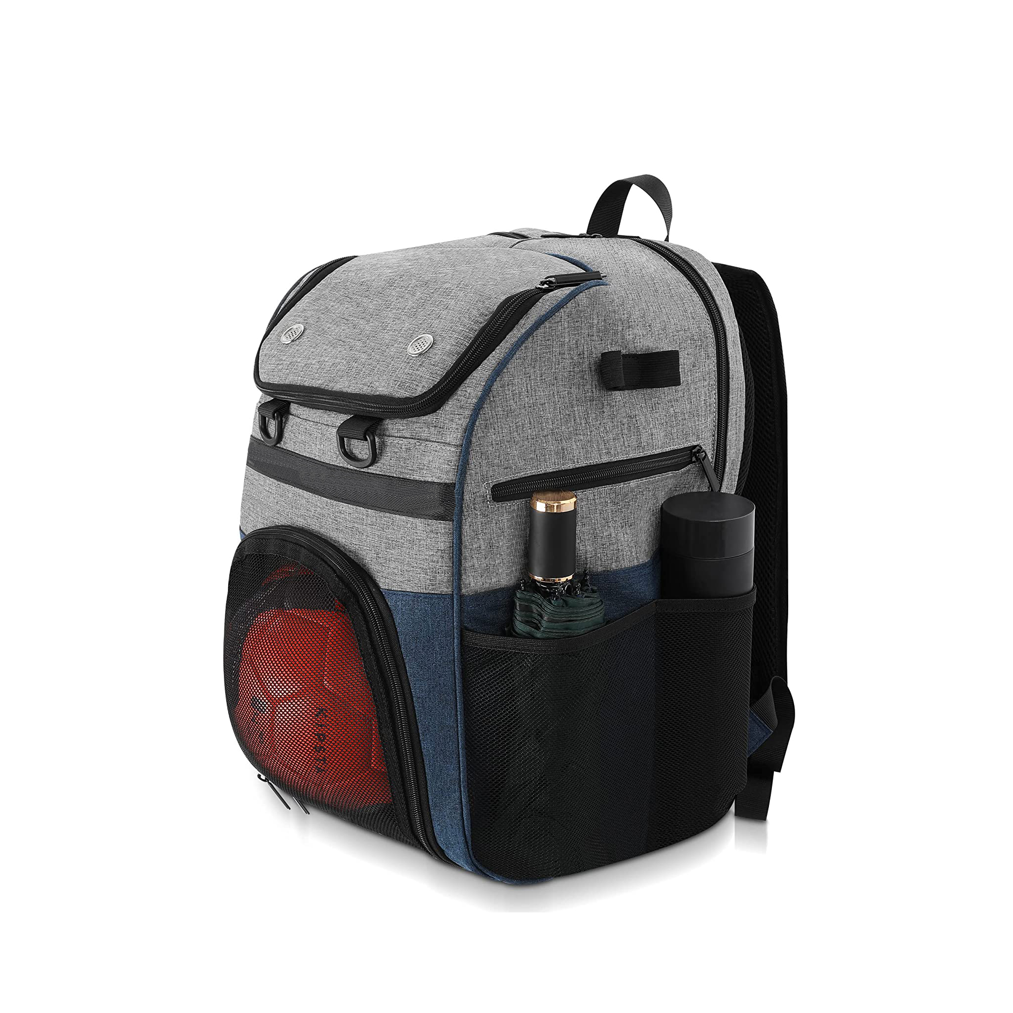 Mochila de baloncesto GYM para hombre, bolsa de fútbol con compartimento para pelotas y compartimento para zapatos para baloncesto, fútbol, ​​entrenamiento de voleibol