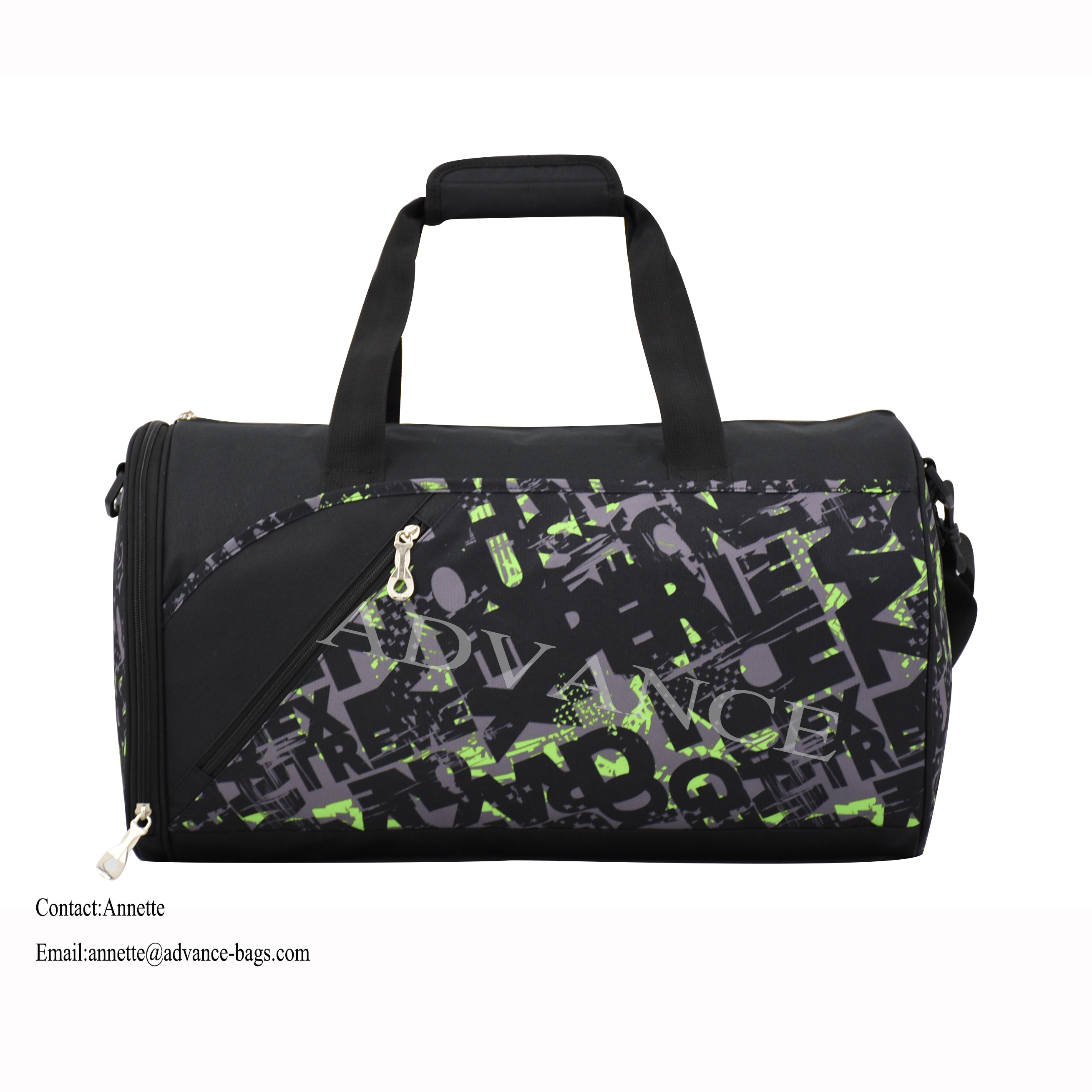 2021 Advance Custom Equipaje Bolsas de viaje Bolsa de lona con compartimento al aire libre para deportes de gimnasio de alta capacidad con compartimento para zapatos