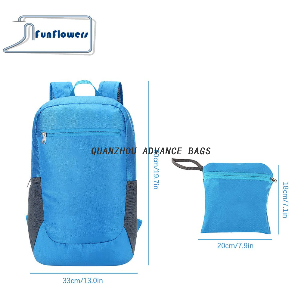 Mochila ultraligera plegable de alta calidad al por mayor ligera para acampar, deportes al aire libre, bolsa personalizada, impermeable, senderismo, viaje, escalada, mochilas