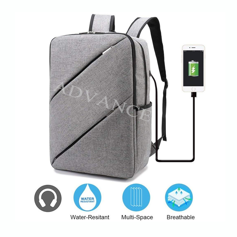 Venta al por mayor Mochila de negocios USB Charginig College Deporte al aire libre Viajes de negocios y ocio Mochila Mochila para computadora portátil