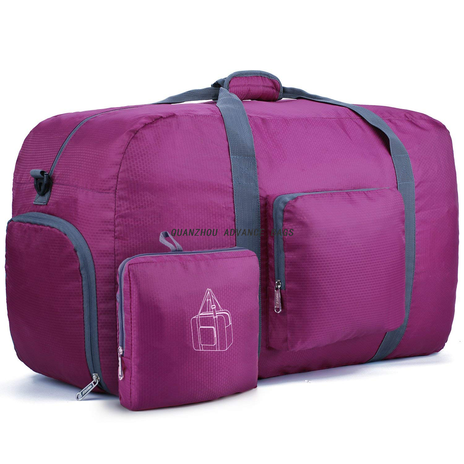 Bolsas de lona de viaje al aire libre de gran capacidad personalizadas plegables Bolsa de viaje de senderismo Bolsa deportiva de lujo para gimnasio de negocios