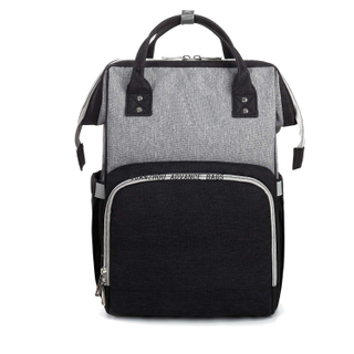 Mochila de pañales portátil práctica para mamá con bolsillos para botellas Mochila de almacenamiento múltiple fácil de agarrar