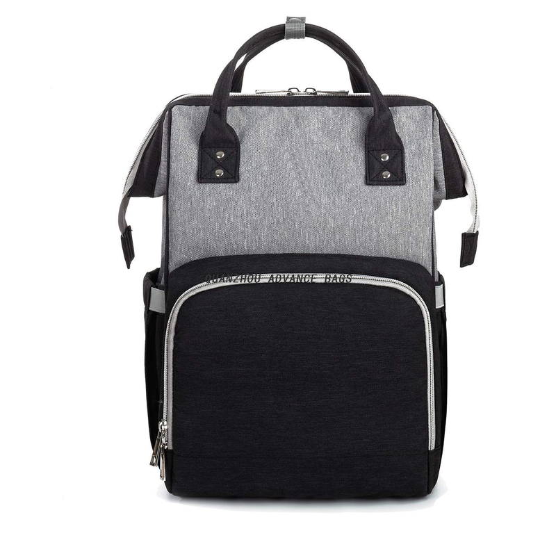 Mochila de pañales portátil práctica para mamá con bolsillos para botellas Mochila de almacenamiento múltiple fácil de agarrar