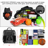 Mochila de baloncesto GYM para hombre, bolsa de fútbol con compartimento para pelotas y compartimento para zapatos para baloncesto, fútbol, ​​entrenamiento de voleibol