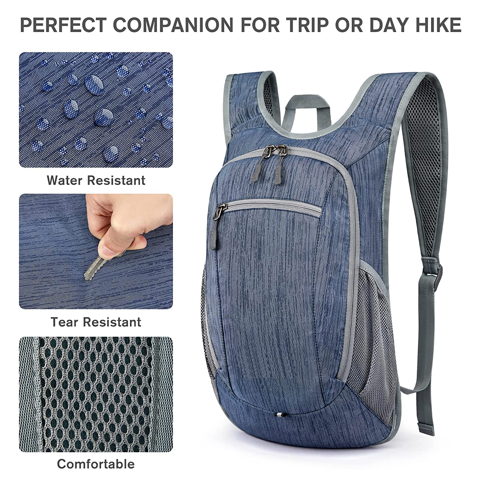 Moda 2021, venta al por mayor, mochila ultraligera plegable para acampar, deportes al aire libre, bolsa personalizada, impermeable, senderismo, viajes, escalada, mochilas