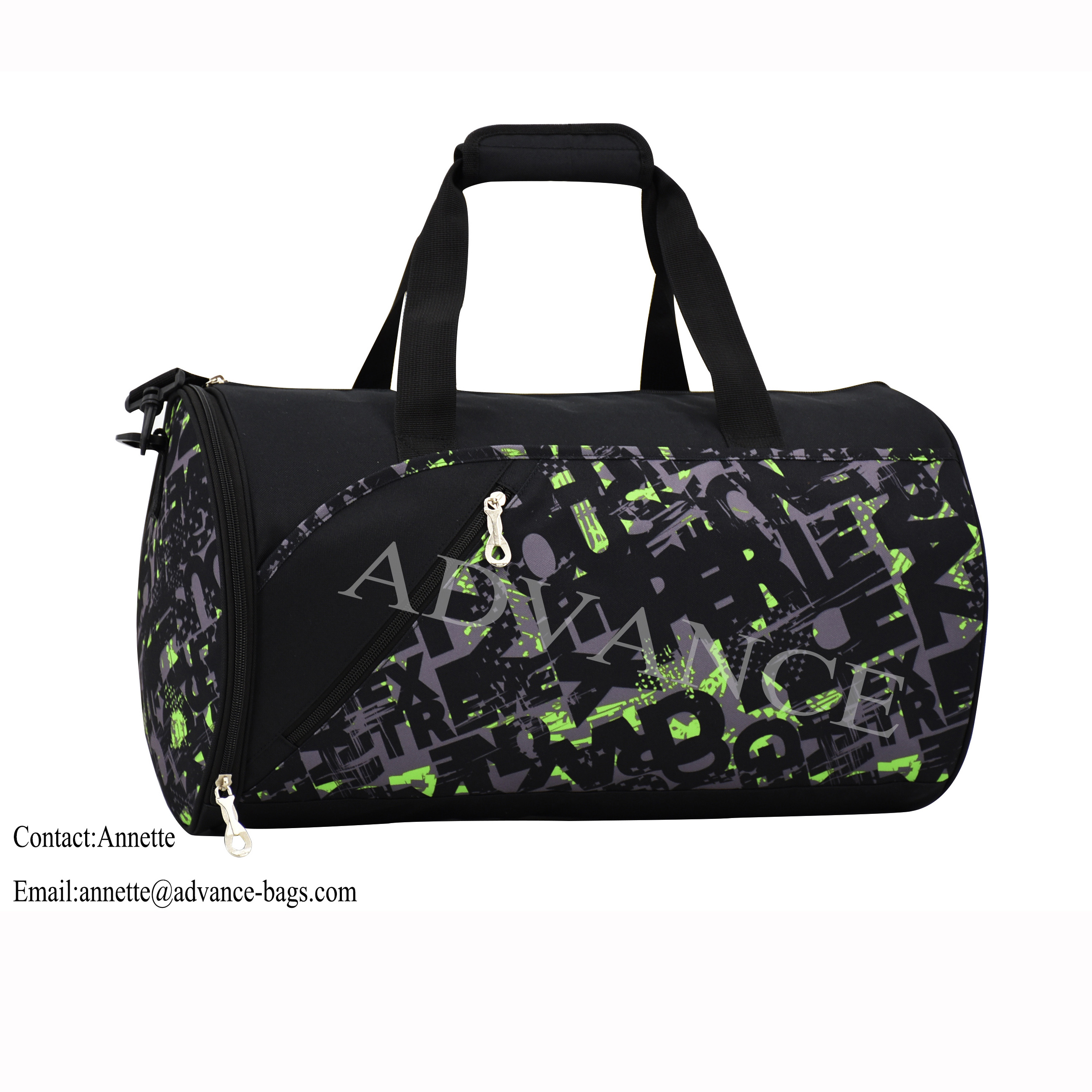 2021 Advance Custom Equipaje Bolsas de viaje Bolsa de lona con compartimento al aire libre para deportes de gimnasio de alta capacidad con compartimento para zapatos