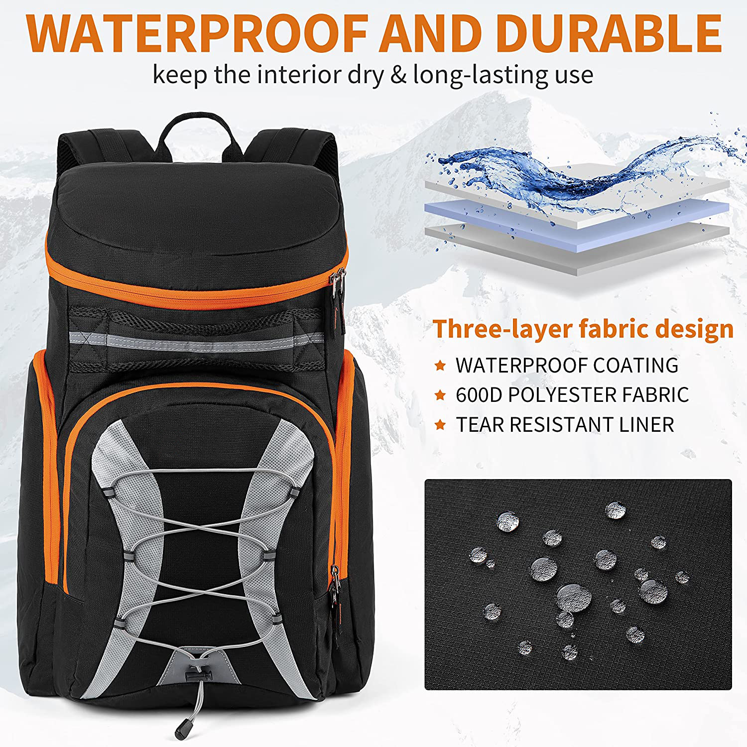 Bolso de arranque de esquí de fábrica multifuncional Sport al aire libre Bolsa de mochila Bolsa de senderismo