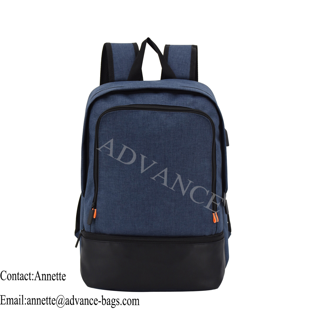 Fábrica multifuncional Durable Business USB Charginig Viajes al aire libre Mochila de negocios y ocio Mochila para computadora portátil Mochila impermeable para la universidad