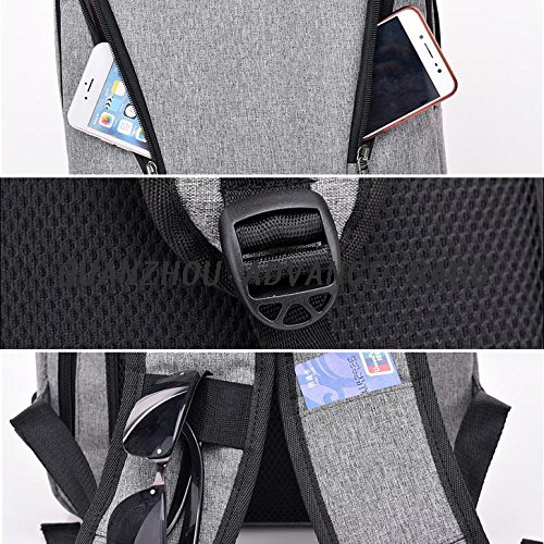 Business USB Charginig Mochila para viajes de negocios y ocio al aire libre Mochila para computadora portátil Mochila impermeable para la universidad