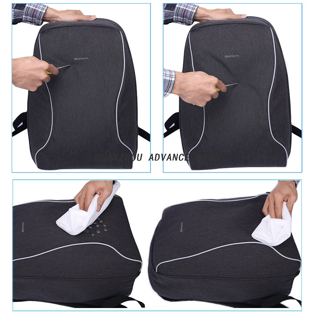 Mochila de negocios de viaje antirrobo Advance USB Charginig Deporte al aire libre y ocio Mochila negra Mochila para computadora portátil