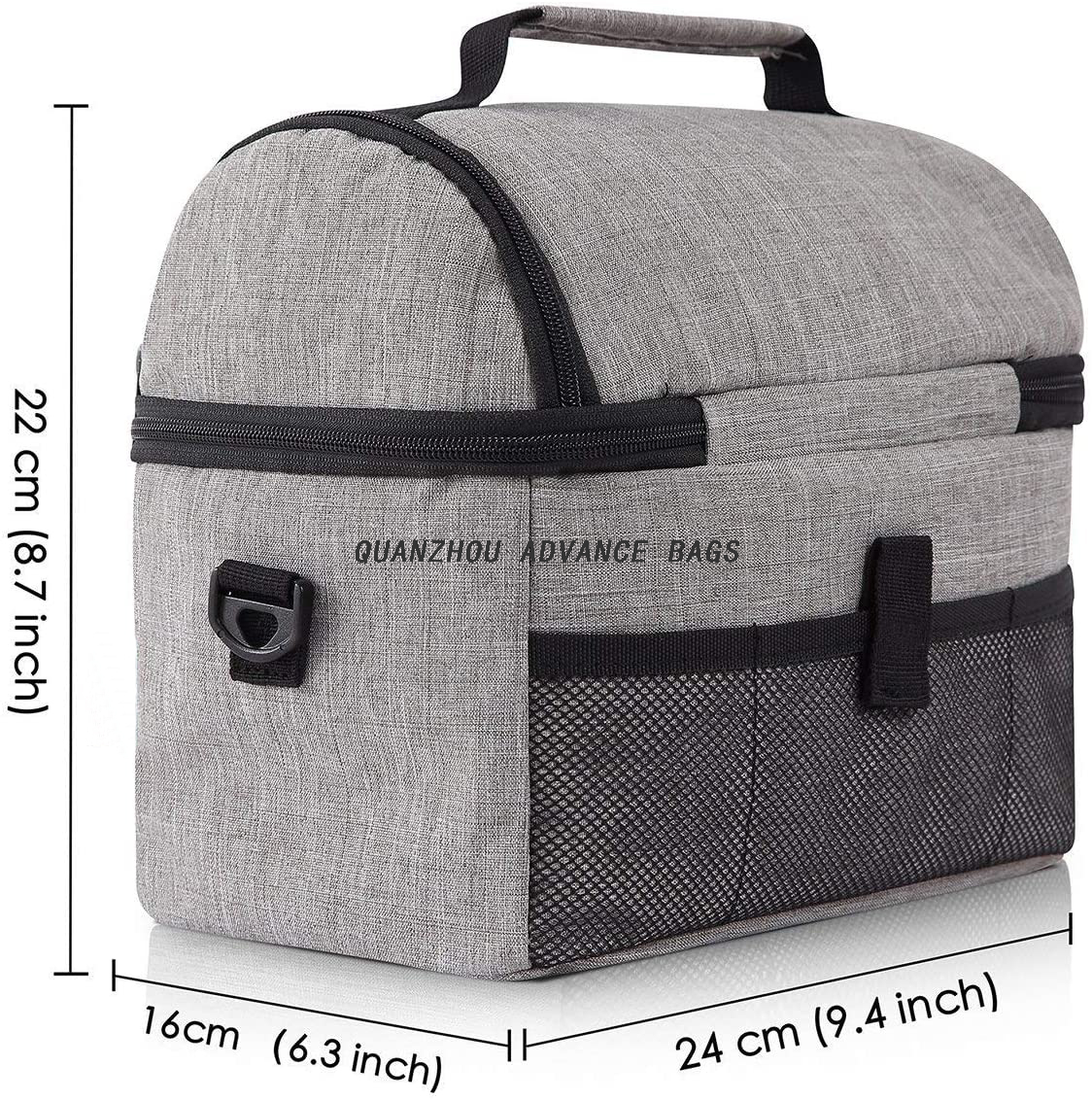 El bolso portátil para el OEM acepta el bolso más fresco al aire libre del refrigerador de la comida aislado del almuerzo térmico modificado para requisitos particulares del logotipo