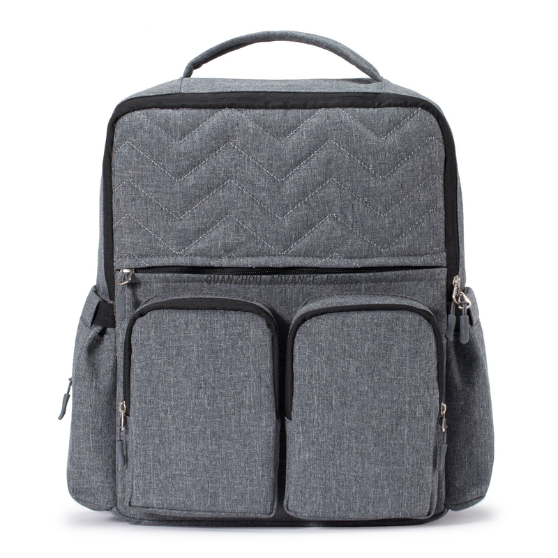 Bolsa de pañales promocional portátil para mamá, mochila, bolsa de asas, impermeable, BabyBag, bolsa para mamá, mochila, bolsas para pañales con bolsillos aislados, mochila de estructura práctica y fácil de agarrar