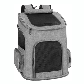 AD-PB02 Logotipo de color personalizado plegable portátil suave portador de mascotas perro gato bolsa de viaje bolsa para mascotas