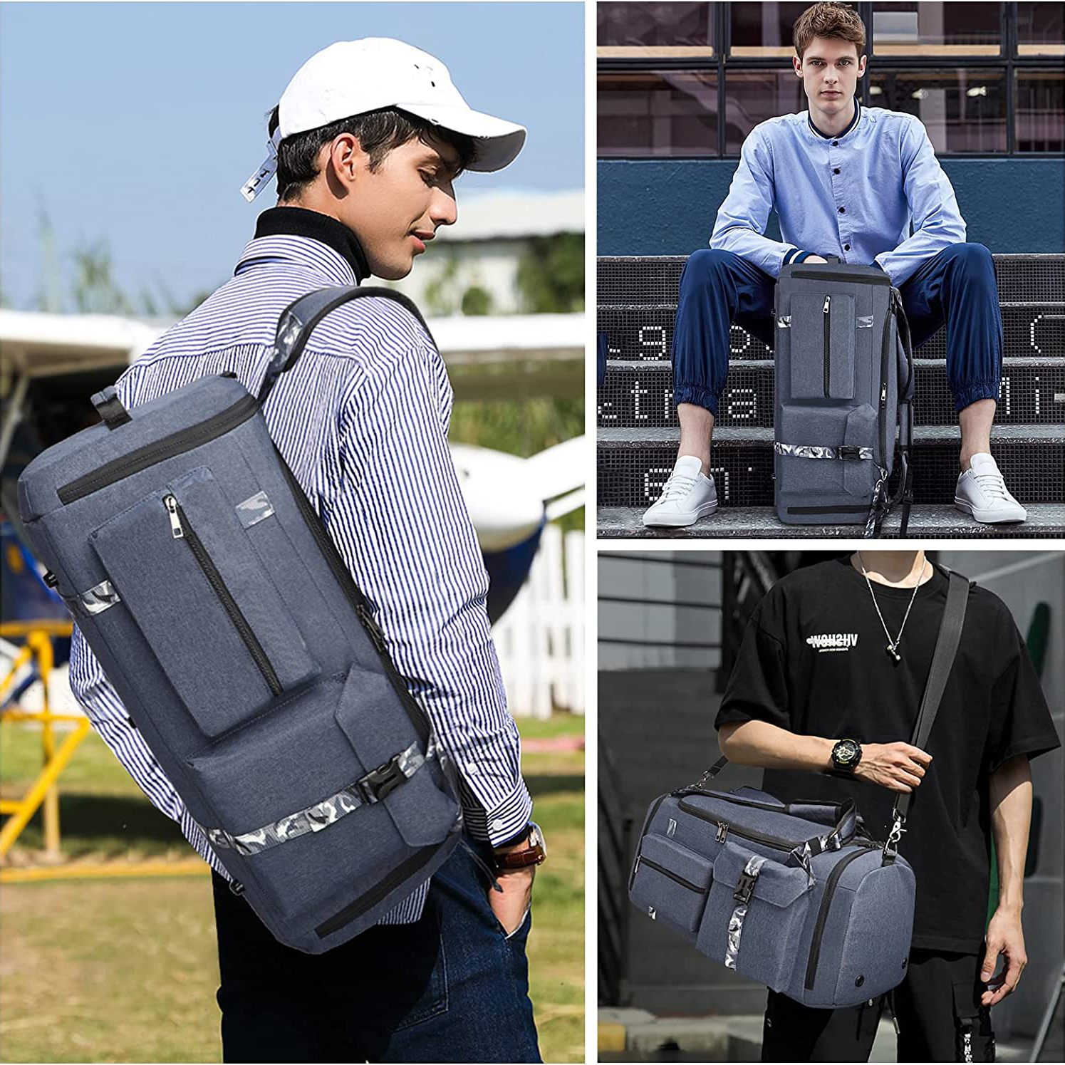 Bolsa de viaje Bolsa de gimnasia Bolsa de deportes Bolsas de viaje Bolsas de lona duradera Bolso de bolsas de entrenamiento de ejercicios