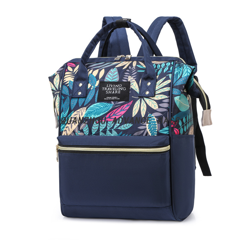 Mochila portátil multifuncional para mamá Mochila impermeable para bebé Bolsas para pañales Mochila portátil Paquete multifuncional Mochila Mochila de viaje Bolsa