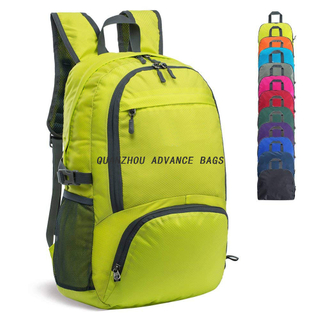 Mochila ultraligera al por mayor, plegable, plegable, para acampar, deportes al aire libre, bolsa personalizada, impermeable, senderismo, viajes, escalada, mochilas
