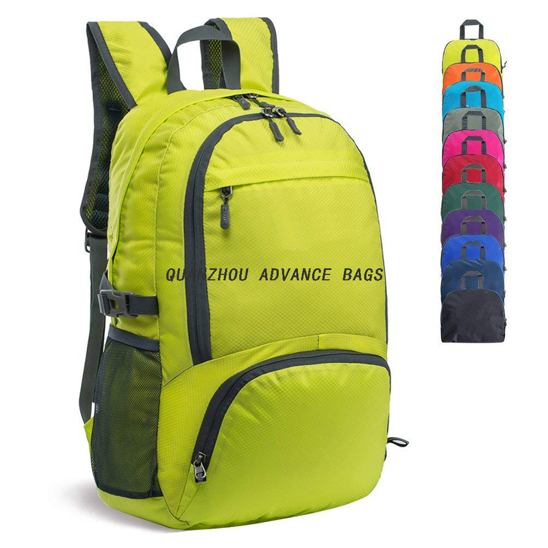 Mochila ultraligera al por mayor, plegable, plegable, para acampar, deportes al aire libre, bolsa personalizada, impermeable, senderismo, viajes, escalada, mochilas
