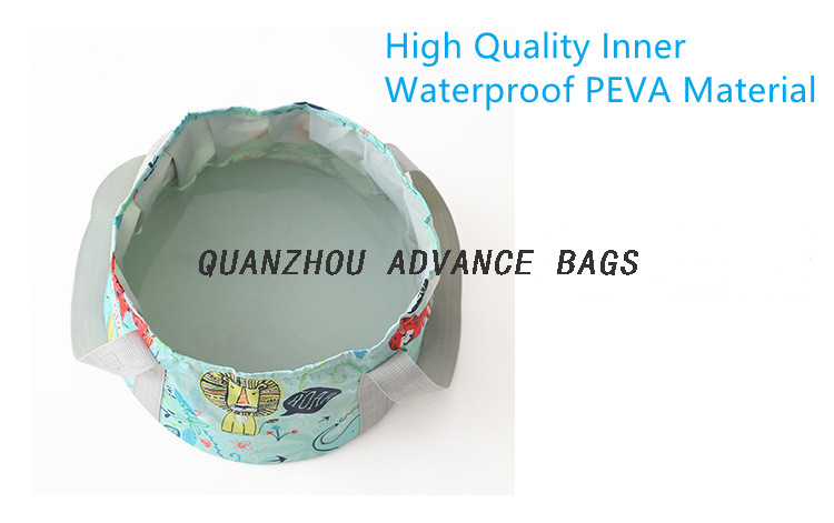 Bolsa de almacenamiento de viaje de cubo plegable multipropósito avanzado de alta calidad Bolsa de bañera de pie de viaje ligera portátil