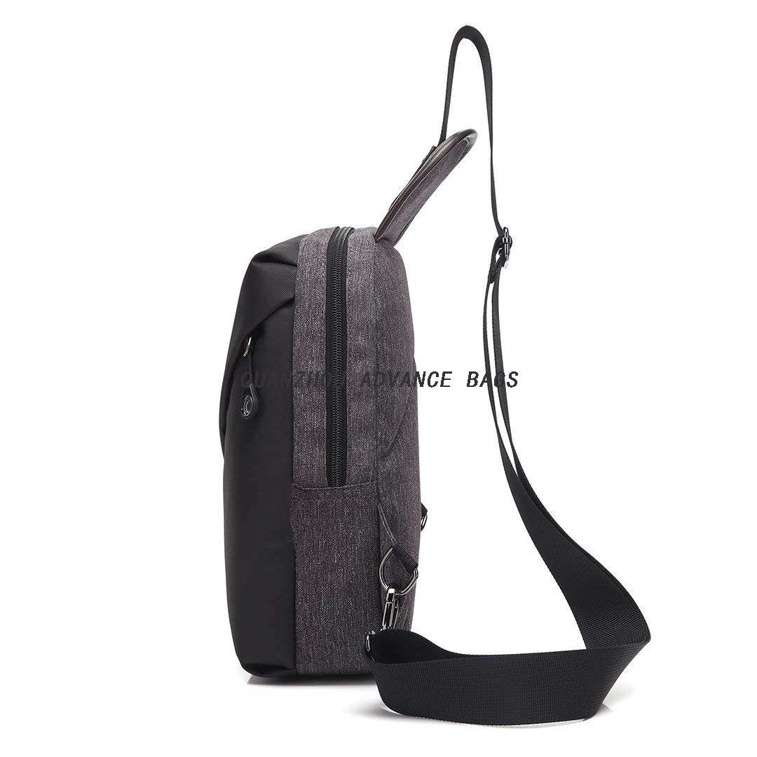 Comercio al por mayor Logotipo personalizado Bandolera Senderismo Viajes Deportes Sling Bag Crossbody Messenger Sling Bag