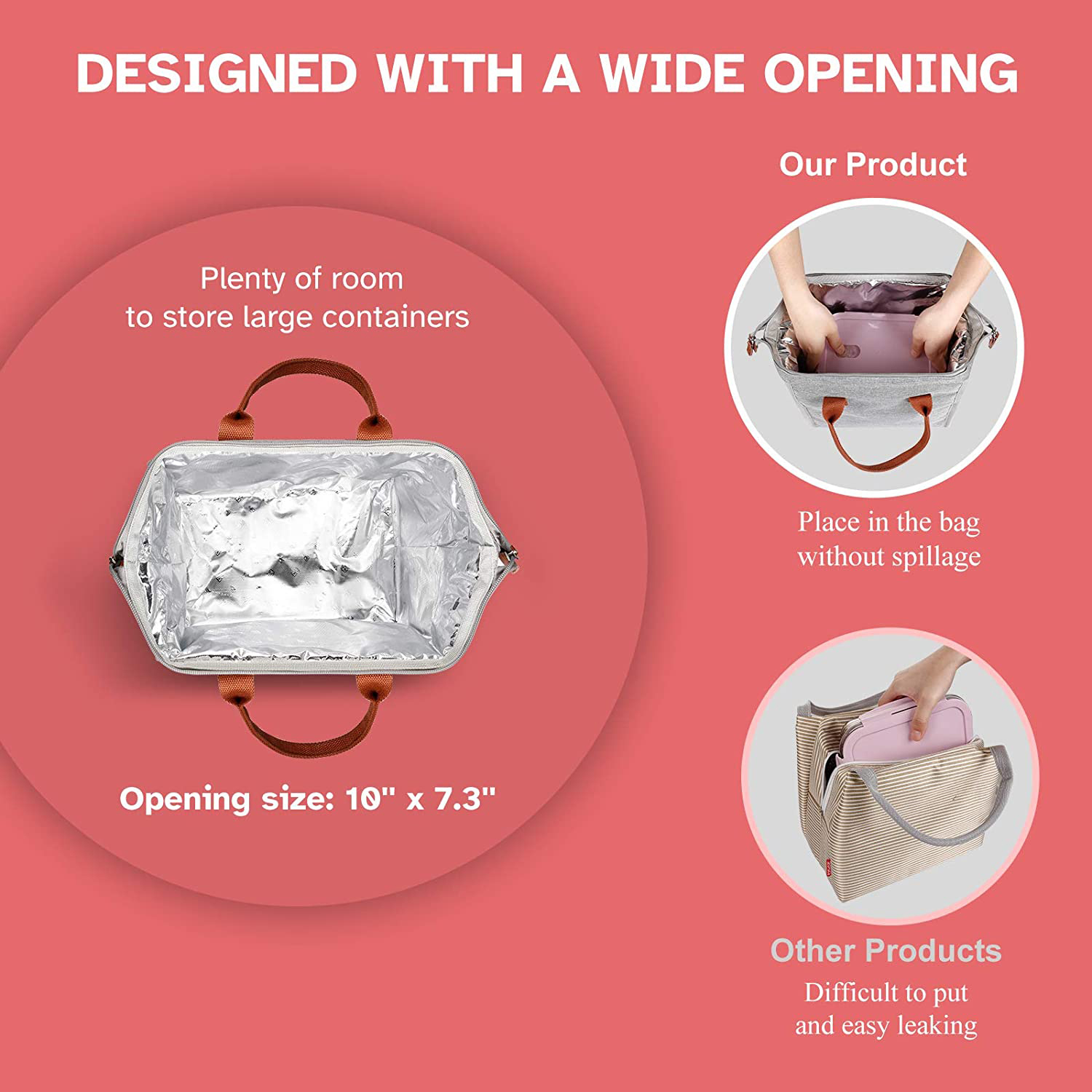  Bolso portátil bolsa de picnic bolsas refrigerador bolsas de refrigerador suministros de campamento isotérmico