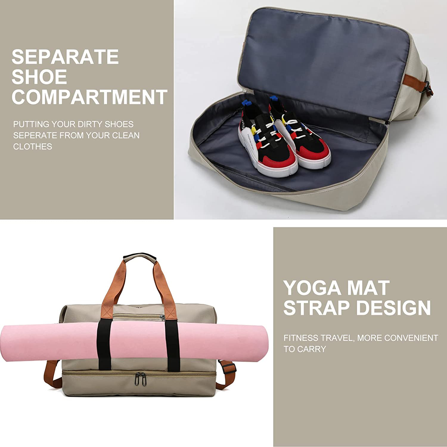 Bolsa de viaje Bolsa de gimnasia Bolsa de deportes Bolsas al aire libre bolsas de lona duradera