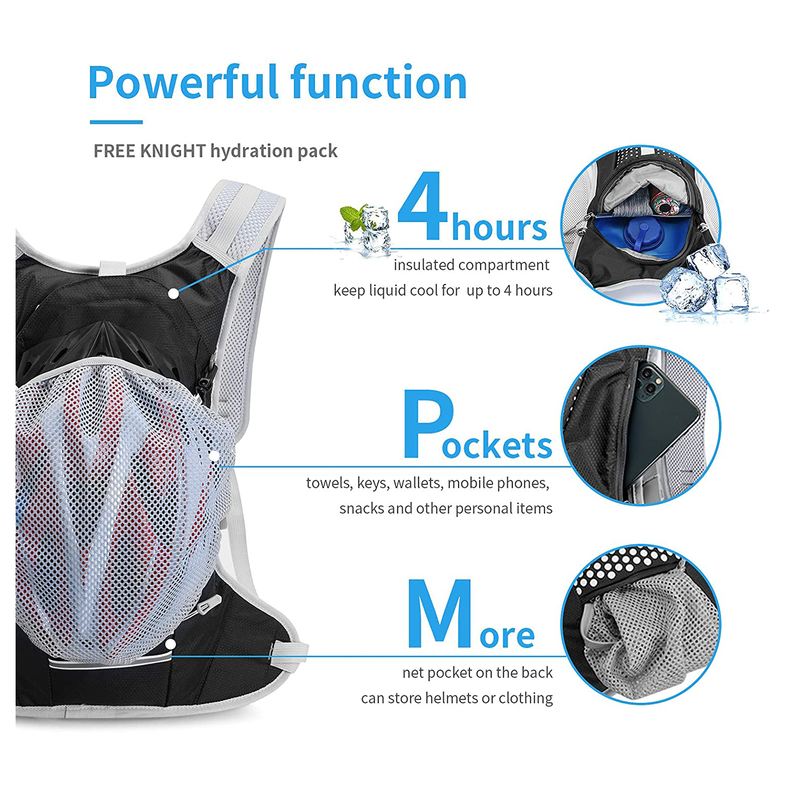 2021 Bolsa para montar en bicicleta al aire libre Senderismo Deporte Hombres Ciclismo Paquete para correr Mochila de hidratación resistente Mochila de hidratación Bolsa