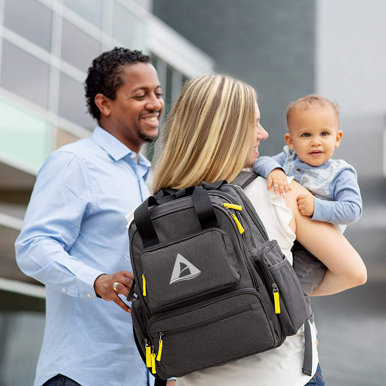Wholsale impermeable de gran capacidad mamá bolsa de pañales mochila de viaje al aire libre bolsa de pañales mochila